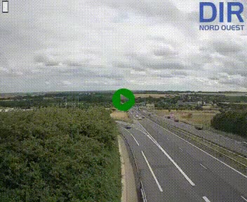 <h2>Webcam au début de l'A84 sur le périphérique Ouest de Caen (N814) à hauteur de la sortie 9, Porte de Bretagne</h2>