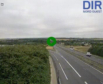 <h2>Webcam au début de l'A84 sur le périphérique Ouest de Caen (N814) à hauteur de la sortie 9, Porte de Bretagne</h2>
