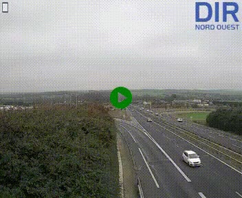 Webcam au début de l'A84 sur le périphérique Ouest de Caen (N814) à hauteur de la sortie 9, Porte de Bretagne