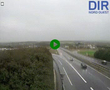 <h2>Webcam au début de l'A84 sur le périphérique Ouest de Caen (N814) à hauteur de la sortie 9, Porte de Bretagne</h2>