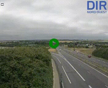 <h2>Webcam au début de l'A84 sur le périphérique Ouest de Caen (N814) à hauteur de la sortie 9, Porte de Bretagne</h2>