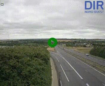 <h2>Webcam au début de l'A84 sur le périphérique Ouest de Caen (N814) à hauteur de la sortie 9, Porte de Bretagne</h2>