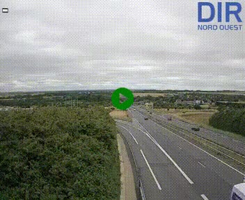 <h2>Webcam au début de l'A84 sur le périphérique Ouest de Caen (N814) à hauteur de la sortie 9, Porte de Bretagne</h2>