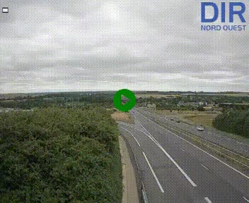 <h2>Webcam au début de l'A84 sur le périphérique Ouest de Caen (N814) à hauteur de la sortie 9, Porte de Bretagne</h2>