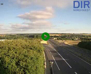 <h2>Webcam au début de l'A84 sur le périphérique Ouest de Caen (N814) à hauteur de la sortie 9, Porte de Bretagne</h2>