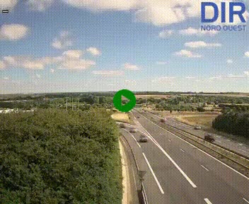 <h2>Webcam au début de l'A84 sur le périphérique Ouest de Caen (N814) à hauteur de la sortie 9, Porte de Bretagne</h2>
