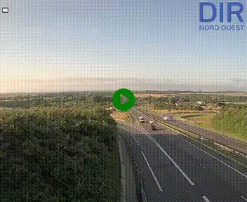<h2>Webcam au début de l'A84 sur le périphérique Ouest de Caen (N814) à hauteur de la sortie 9, Porte de Bretagne</h2>