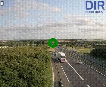 <h2>Webcam au début de l'A84 sur le périphérique Ouest de Caen (N814) à hauteur de la sortie 9, Porte de Bretagne</h2>