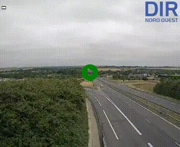 <h2>Webcam au début de l'A84 sur le périphérique Ouest de Caen (N814) à hauteur de la sortie 9, Porte de Bretagne</h2>