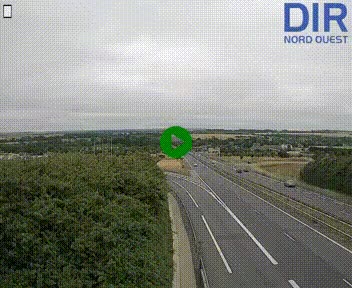 <h2>Webcam au début de l'A84 sur le périphérique Ouest de Caen (N814) à hauteur de la sortie 9, Porte de Bretagne</h2>