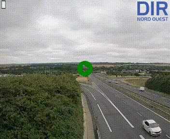 <h2>Webcam au début de l'A84 sur le périphérique Ouest de Caen (N814) à hauteur de la sortie 9, Porte de Bretagne</h2>