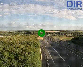 <h2>Webcam au début de l'A84 sur le périphérique Ouest de Caen (N814) à hauteur de la sortie 9, Porte de Bretagne</h2>