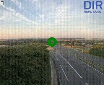 <h2>Webcam au début de l'A84 sur le périphérique Ouest de Caen (N814) à hauteur de la sortie 9, Porte de Bretagne</h2>