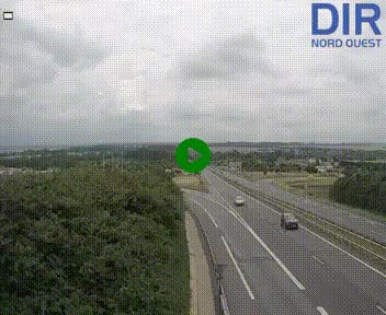 <h2>Webcam au début de l'A84 sur le périphérique Ouest de Caen (N814) à hauteur de la sortie 9, Porte de Bretagne</h2>