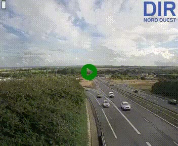 <h2>Webcam au début de l'A84 sur le périphérique Ouest de Caen (N814) à hauteur de la sortie 9, Porte de Bretagne</h2>