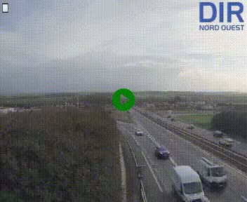 <h2>Webcam au début de l'A84 sur le périphérique Ouest de Caen (N814) à hauteur de la sortie 9, Porte de Bretagne</h2>