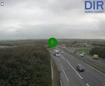<h2>Webcam au début de l'A84 sur le périphérique Ouest de Caen (N814) à hauteur de la sortie 9, Porte de Bretagne</h2>