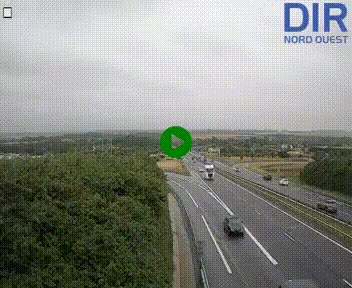 <h2>Webcam au début de l'A84 sur le périphérique Ouest de Caen (N814) à hauteur de la sortie 9, Porte de Bretagne</h2>