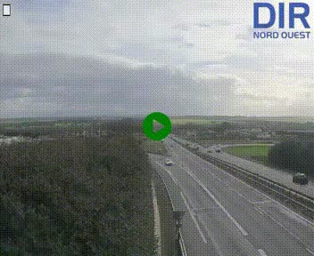 <h2>Webcam au début de l'A84 sur le périphérique Ouest de Caen (N814) à hauteur de la sortie 9, Porte de Bretagne</h2>