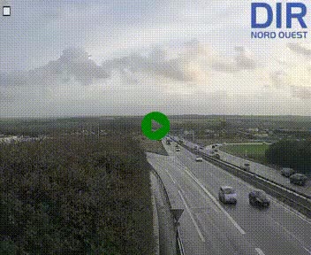 <h2>Webcam au début de l'A84 sur le périphérique Ouest de Caen (N814) à hauteur de la sortie 9, Porte de Bretagne</h2>