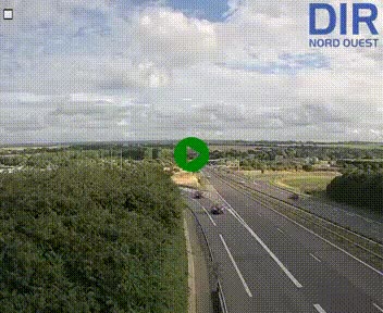 <h2>Webcam au début de l'A84 sur le périphérique Ouest de Caen (N814) à hauteur de la sortie 9, Porte de Bretagne</h2>