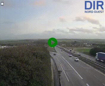 <h2>Webcam au début de l'A84 sur le périphérique Ouest de Caen (N814) à hauteur de la sortie 9, Porte de Bretagne</h2>