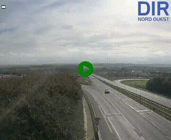 <h2>Webcam au début de l'A84 sur le périphérique Ouest de Caen (N814) à hauteur de la sortie 9, Porte de Bretagne</h2>