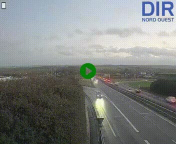 <h2>Webcam au début de l'A84 sur le périphérique Ouest de Caen (N814) à hauteur de la sortie 9, Porte de Bretagne</h2>