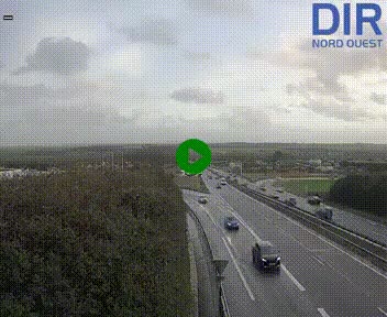 <h2>Webcam au début de l'A84 sur le périphérique Ouest de Caen (N814) à hauteur de la sortie 9, Porte de Bretagne</h2>