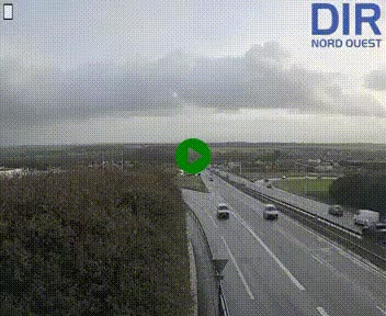 <h2>Webcam au début de l'A84 sur le périphérique Ouest de Caen (N814) à hauteur de la sortie 9, Porte de Bretagne</h2>
