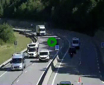 Webcam L'Hospitalet-près-l'Andorre sur N20, en direction d'Andorre