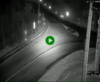 Webcam au carrefour de la croisade, à la jonction entre la N22 et la N320, avant le poste de douane franco-andorrane. Webcam à 1790 mètres d'altitude