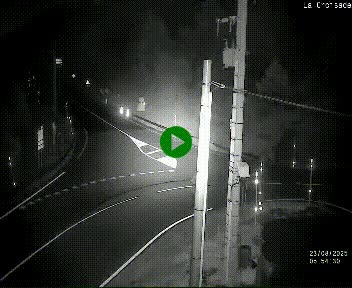 Webcam au carrefour de la croisade, à la jonction entre la N22 et la N320, avant le poste de douane franco-andorrane. Webcam à 1790 mètres d'altitude