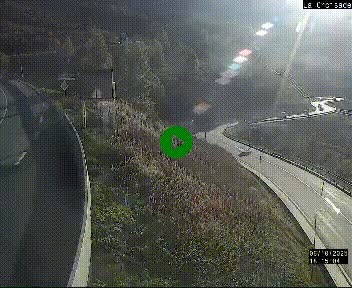 <h2>Webcam au carrefour de la croisade, à la jonction entre la N22 et la N320, avant le poste de douane franco-andorrane. Webcam à 1790 mètres d'altitude</h2>