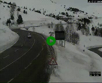 <h2>Webcam au carrefour de la croisade, à la jonction entre la N22 et la N320, avant le poste de douane franco-andorrane. Webcam à 1790 mètres d'altitude</h2>