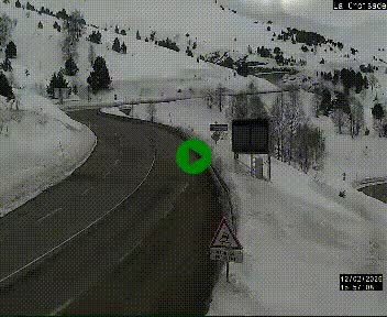 <h2>Webcam au carrefour de la croisade, à la jonction entre la N22 et la N320, avant le poste de douane franco-andorrane. Webcam à 1790 mètres d'altitude</h2>