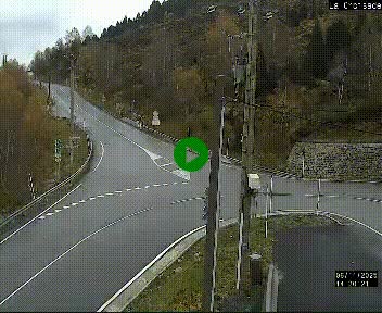 <h2>Webcam au carrefour de la croisade, à la jonction entre la N22 et la N320, avant le poste de douane franco-andorrane. Webcam à 1790 mètres d'altitude</h2>