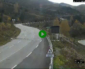 <h2>Webcam au carrefour de la croisade, à la jonction entre la N22 et la N320, avant le poste de douane franco-andorrane. Webcam à 1790 mètres d'altitude</h2>