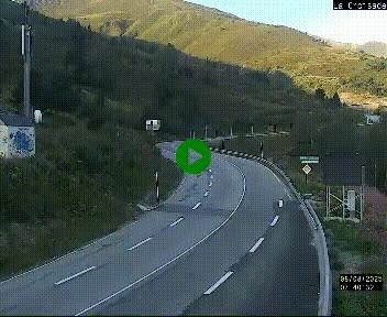 <h2>Webcam au carrefour de la croisade, à la jonction entre la N22 et la N320, avant le poste de douane franco-andorrane. Webcam à 1790 mètres d'altitude</h2>