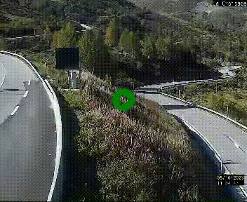 <h2>Webcam au carrefour de la croisade, à la jonction entre la N22 et la N320, avant le poste de douane franco-andorrane. Webcam à 1790 mètres d'altitude</h2>