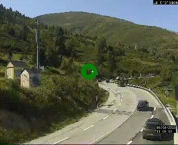 <h2>Webcam au carrefour de la croisade, à la jonction entre la N22 et la N320, avant le poste de douane franco-andorrane. Webcam à 1790 mètres d'altitude</h2>