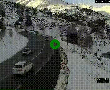 <h2>Webcam au carrefour de la croisade, à la jonction entre la N22 et la N320, avant le poste de douane franco-andorrane. Webcam à 1790 mètres d'altitude</h2>