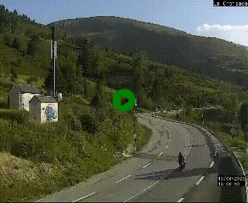 <h2>Webcam au carrefour de la croisade, à la jonction entre la N22 et la N320, avant le poste de douane franco-andorrane. Webcam à 1790 mètres d'altitude</h2>