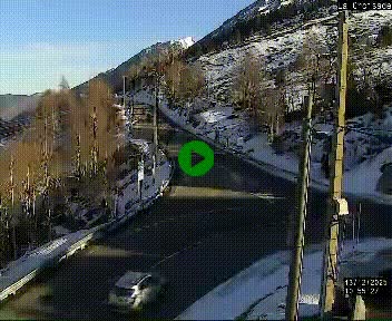 <h2>Webcam au carrefour de la croisade, à la jonction entre la N22 et la N320, avant le poste de douane franco-andorrane. Webcam à 1790 mètres d'altitude</h2>