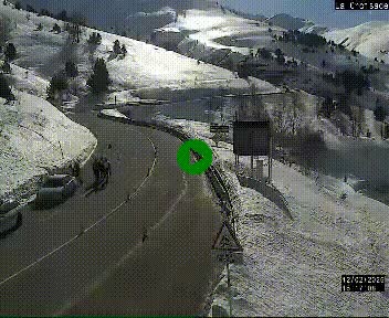 <h2>Webcam au carrefour de la croisade, à la jonction entre la N22 et la N320, avant le poste de douane franco-andorrane. Webcam à 1790 mètres d'altitude</h2>