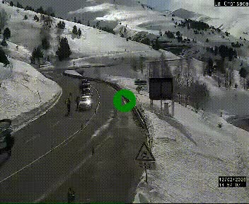 <h2>Webcam au carrefour de la croisade, à la jonction entre la N22 et la N320, avant le poste de douane franco-andorrane. Webcam à 1790 mètres d'altitude</h2>