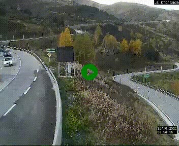 <h2>Webcam au carrefour de la croisade, à la jonction entre la N22 et la N320, avant le poste de douane franco-andorrane. Webcam à 1790 mètres d'altitude</h2>