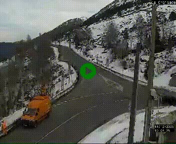 <h2>Webcam au carrefour de la croisade, à la jonction entre la N22 et la N320, avant le poste de douane franco-andorrane. Webcam à 1790 mètres d'altitude</h2>