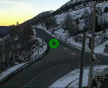 <h2>Webcam au carrefour de la croisade, à la jonction entre la N22 et la N320, avant le poste de douane franco-andorrane. Webcam à 1790 mètres d'altitude</h2>