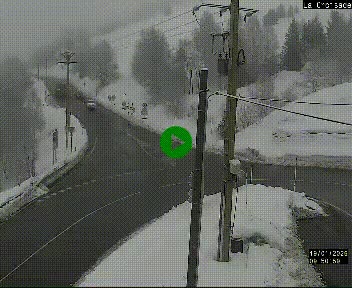 <h2>Webcam au carrefour de la croisade, à la jonction entre la N22 et la N320, avant le poste de douane franco-andorrane. Webcam à 1790 mètres d'altitude</h2>